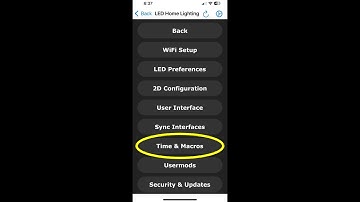 WLED Timers and Schedule