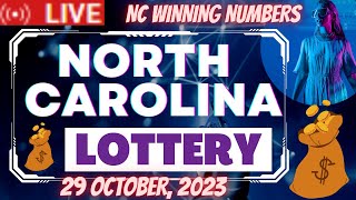 North Carolina Evening Lottery Draw Results Oct 29, 2023 - Pick 3 - Pick 4 - Cash 5 - Mega Millions