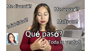 Me divorcié? soy madre Soltera? Porqué tanta ausencia en mis redes? Qué fue lo qué pasó?