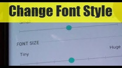 Samsung Galaxy S9 / S9+: Change Text Font Style