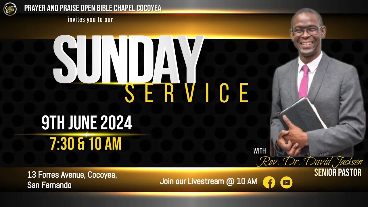 Sunday Worship Service Sunday 9th June 2024 YouTube