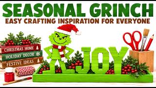 🟢TUMBLING TOWER BLOCKS GRINCH CRAFT🟢NEW LOOK FOR LESS GRINCH CRAFTS🟢   #EARLYCHRISTMAS