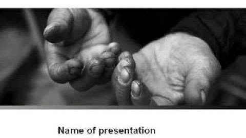 Charity PowerPoint Template by PoweredTemplate.com