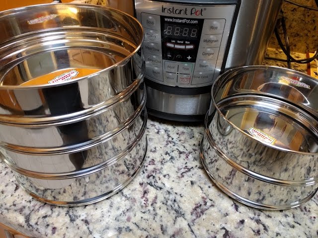 Instant Pot Insert Pans, 2 Tier for 6 Qt / 8 Qt Pressure Cookers 