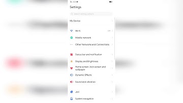 Dynamic Effect Settings on vivo S1 Pro, Part 1