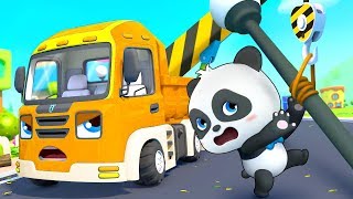 大変！台風が来た！スーパーレスキュー出動 | のりものの歌 | はたらく車 | 赤ちゃんが喜ぶ歌 | 子供の歌 | 童謡 | アニメ | 動画 | ベビーバス| BabyBus screenshot 4