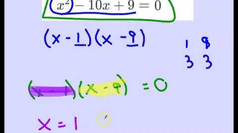 Solve Quadratics by Factoring (a=1)