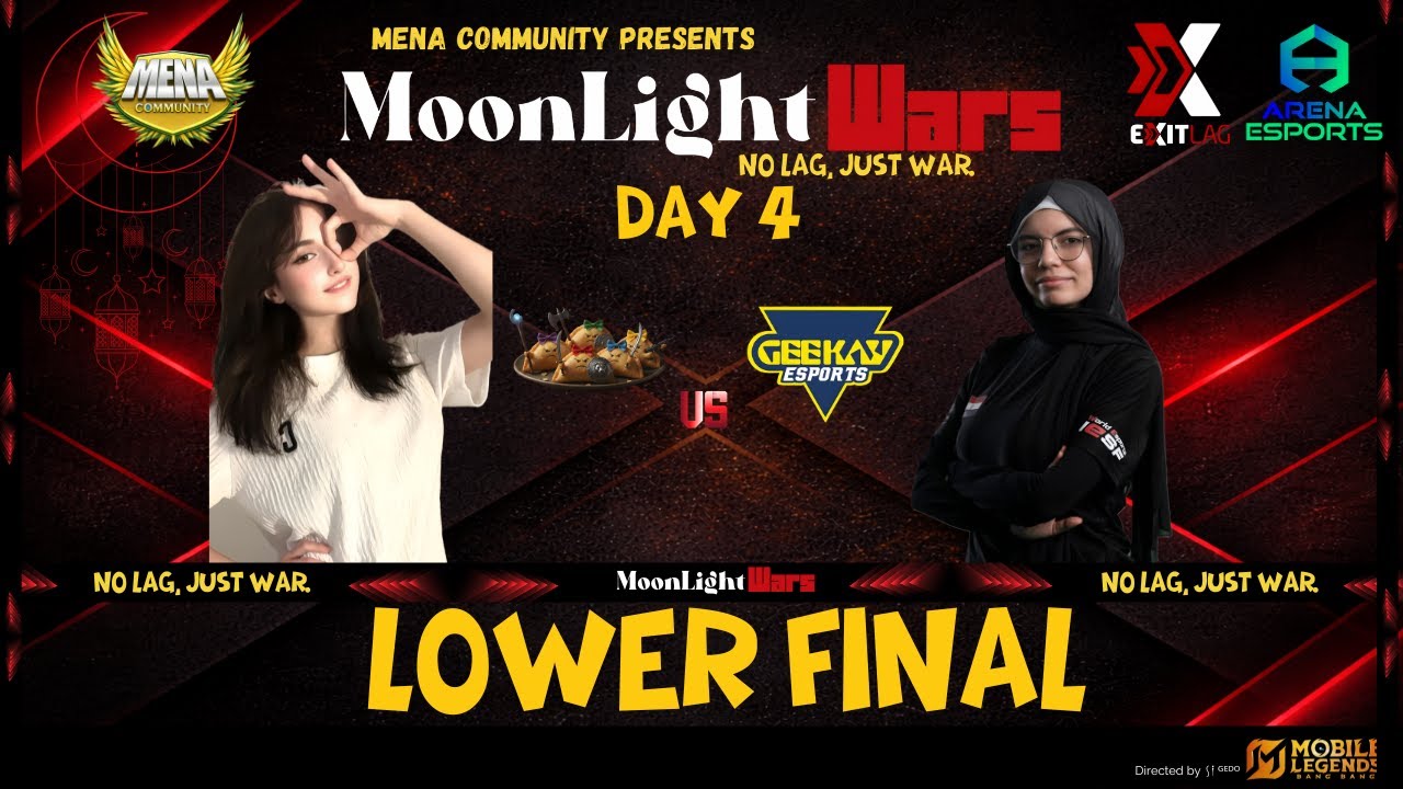 🔥 LIVE | MoonLight Lower Final (Bo5) | $800 MENA MLBB Women Tournament (Day4) 🌙