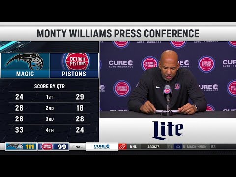 Pistons LIVE 2.4.24: Monty Williams