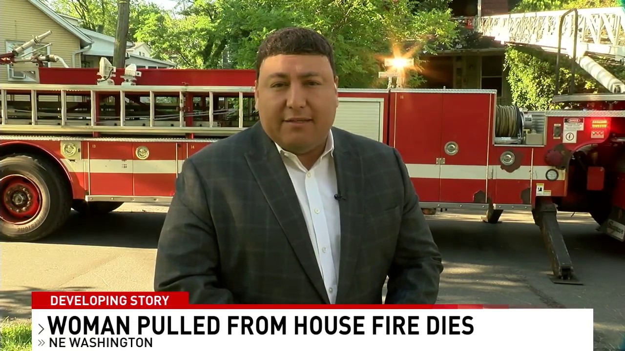 Woman dies after being pulled from house fire in Northeast D.C. - YouTube