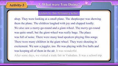 std 8 english sem 1 unit 3 activity 3 part 1