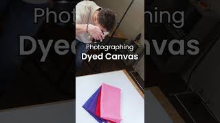 Photographing Dyed Canvas #shorts #canvas #onlinefabricstore