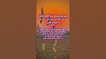 سوره هود آیات ۴۱ تا ۴۳ .گوینده #بهروز_رضوی ، مترجم #مسعود_ریاعی #ترجمه_فارسی_قرآن #قرآن_مهر