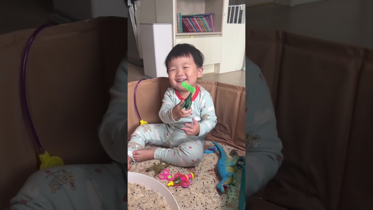 티비유도해서 보여줄뻔..25개월 아기랑 놀기