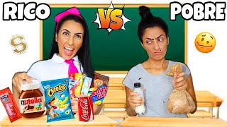 RICO VS POBRE NA ESCOLA #03 HORA DO LANCHE