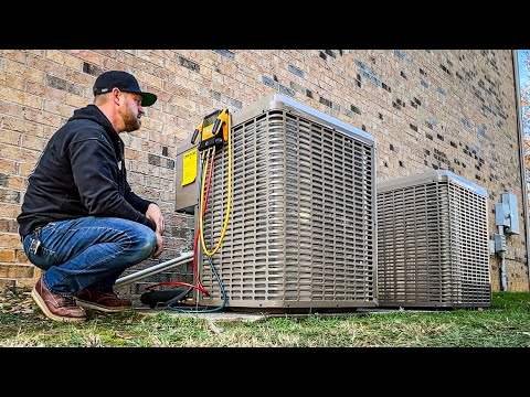 Helping Another Contractor Install A YORK Heat Pump | HVAC Life