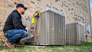 Helping Another Contractor Install A YORK Heat Pump | HVAC Life