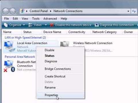 Configurar la conexión a Internet en WINDOWS VISTA 2007