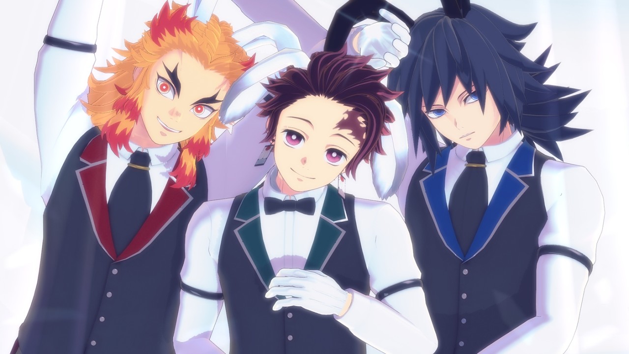 【#鬼滅のMMD】Masked bitcH【煉獄杏寿郎･竈門炭治郎･冨岡義勇】