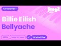 Bellyache (Piano Karaoke Instrumental) Billie Eilish