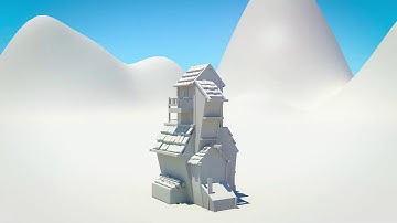 3D model and building up animation Castle | 3d Autodesk maya 14