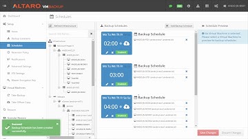 How to Create a Backup Schedule with Altaro VM Backup
