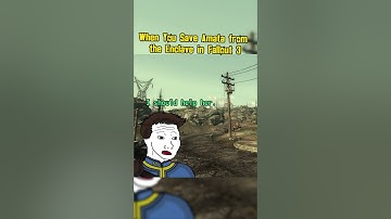 When You Save Amata from the Enclave in Fallout 3: #fallout #memes #shorts
