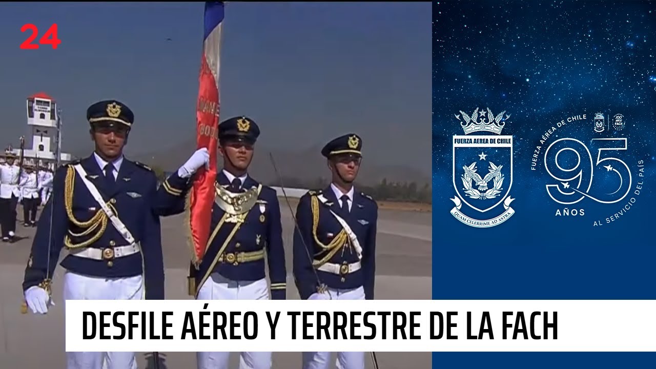 Revisa el desfile aéreo y terrestre del aniversario 95 de la FACh
