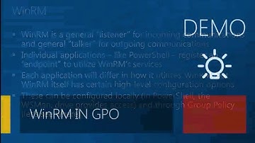 MMS 2012 PowerShell Remoting in Depth