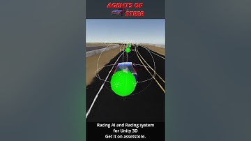 Agents of steer - Racing AI & system #shorts #gamedev #demo #unity #assetstore #racing #AI #steering