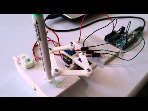 Plotclock made with 3D printer and Arduino