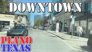 Plano  Texas  HUGE Dallas Suburb  4K Downtown Drive