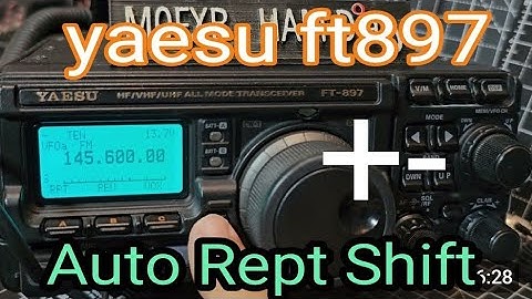 Yaesu FT897D - Enable Automatic Repeater Shift