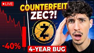 ZEC CRASHED 40% 🚨 Zcash LIVE Analysis