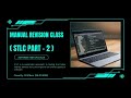 STLC Revision Class - 2 (29-01-2026)