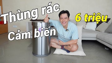 Khoe nhẹ chiếc THÙNG RÁC CẢM BIẾN mình mới sắm cho căn bếp xịn xò 😍 // Dinology