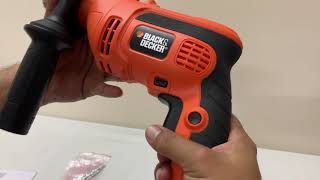 BLACK & DECKER KR554RE Drill machine Step by Step Unboxing, Assembling and Operation