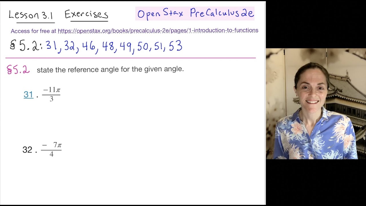 Exercises for Lesson 3.1: The Unit Circle, Sine and Cosine - YouTube