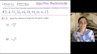 Exercises for Lesson 3.1: The Unit Circle, Sine and Cosine