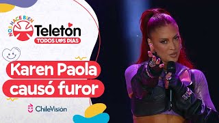 ¡LA ROMPIÓ! Karen Paola hizo bailar y cantar la Quinta con sus clásicos en la Teletón 2023