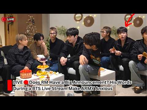 RM a-t-il une annonce importante à faire ? Ses propos lors d'un live de BTS inquiètent les ARMY.