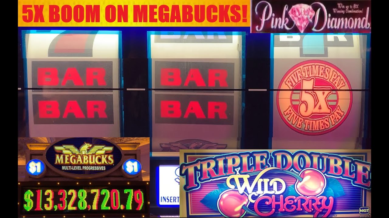MEGABUCKS WIN TRIPLE DOUBLE WILD CHERRY PINK DIAMOND DOUBLE 3X 4X Megabucks win triple double wild cherry pink diamond double 3x 4x