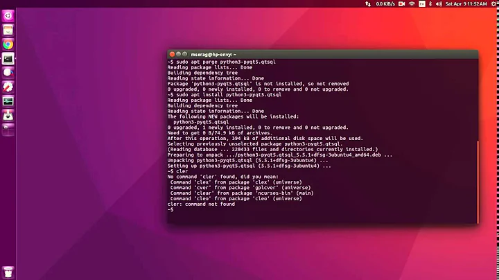 (English) Install PyQt5, QtSql and Qt5 designer for Python3 on Ubuntu