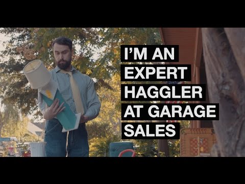 I'M AN EXPERT HAGGLER AT GARAGE SALES