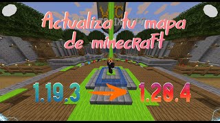 ACTUALIZA TU MAPA DE MINECRAFT | 1.18 - 1.19 -1.20  | Sin dañar el mapa | - Español - 2024