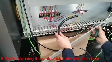 H model Installation How to connect the laser source power wire and signal wire⑥