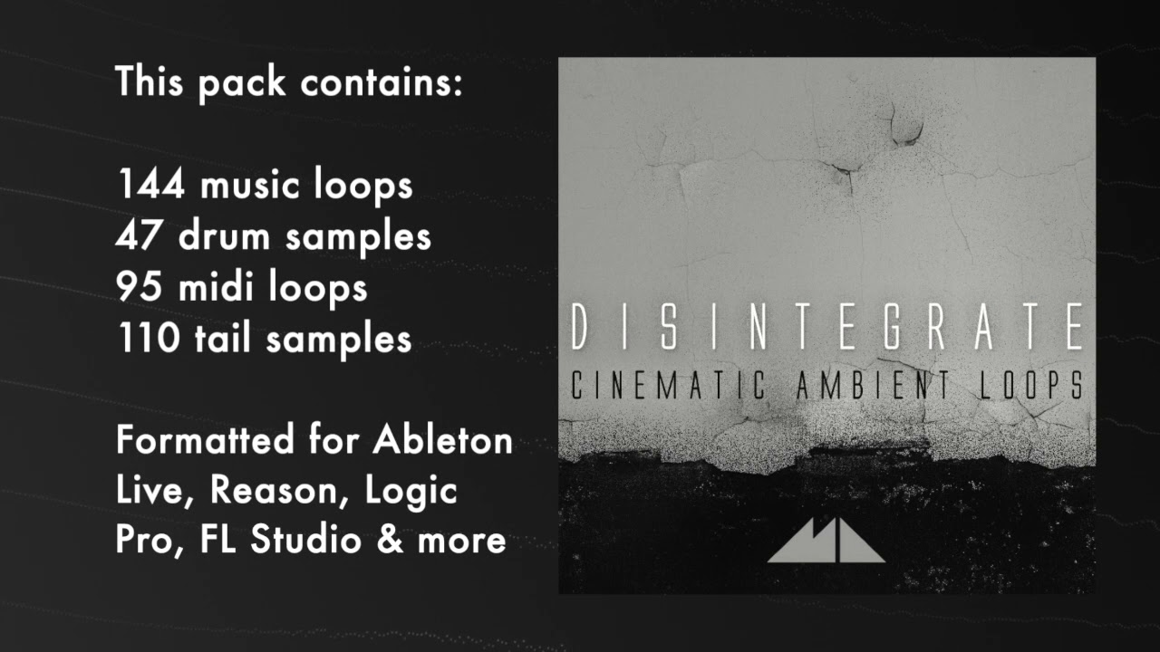 Watch Disintegrate - Cinematic Ambient Loops Demo on YouTube Watch Disintegrate - Cinematic Ambient Loops Demo on YouTube