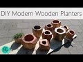 DIY modern faceted wooden planters! DIY modern faceted wooden planters!