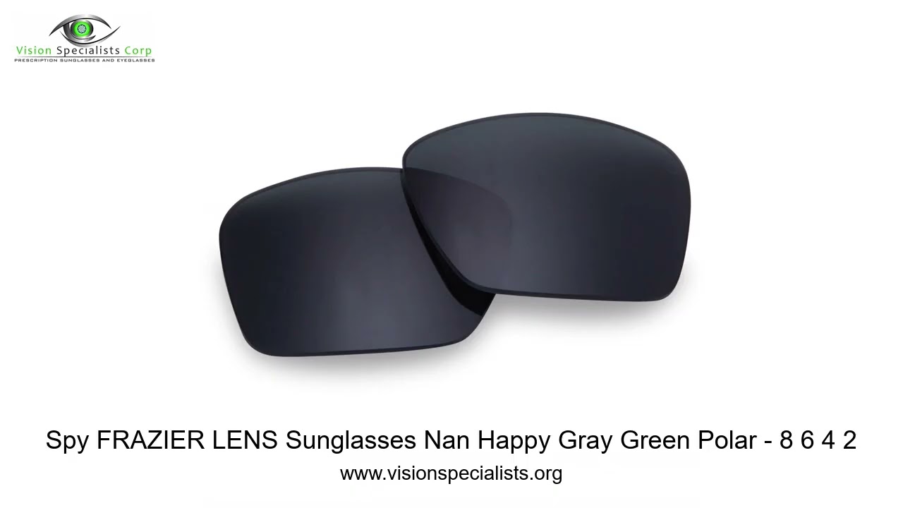 Spy FRAZIER LENS Sunglasses Nan Happy Gray Green Polar   8 6 4 2