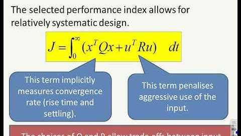 State space feedback 7 - optimal control